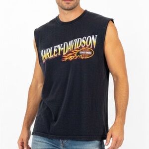 Vtg 2005 Harley-Davidson Space Coast FL Muscle Tee XL Biker Space Shuttle